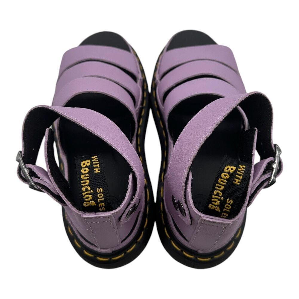 Dr. Martens Clarissa II Quad Sandals Women's Size 8 Lilac Purple Chunky Leather - Picture 9 of 10